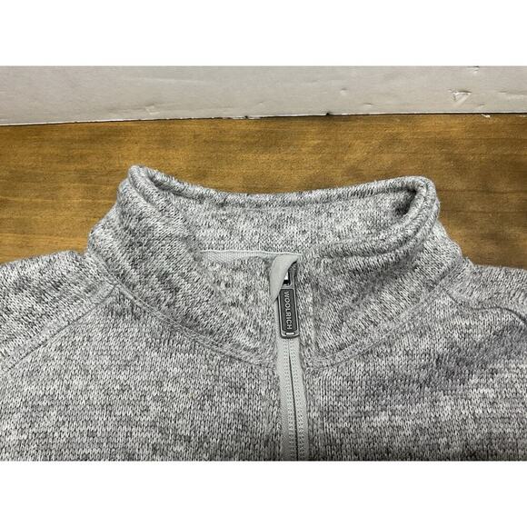 Woolrich Pullover 1/4 Zip Gray Sweater Long Sleeve Outdoor Men’s Size Medium - Picture 5 of 11